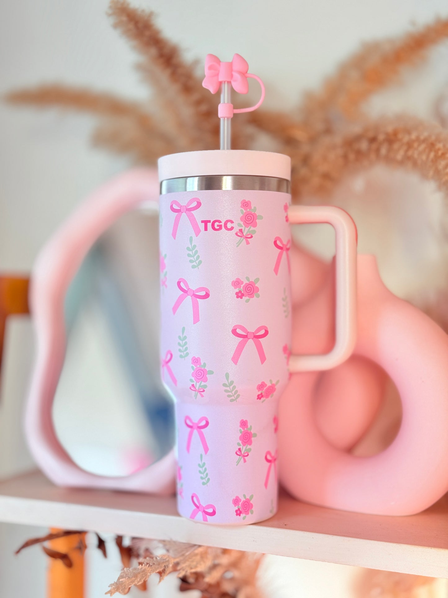 TGC Tumbler Sipper (Pink Bow)