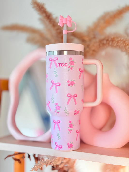 TGC Tumbler Sipper (Pink Bow)