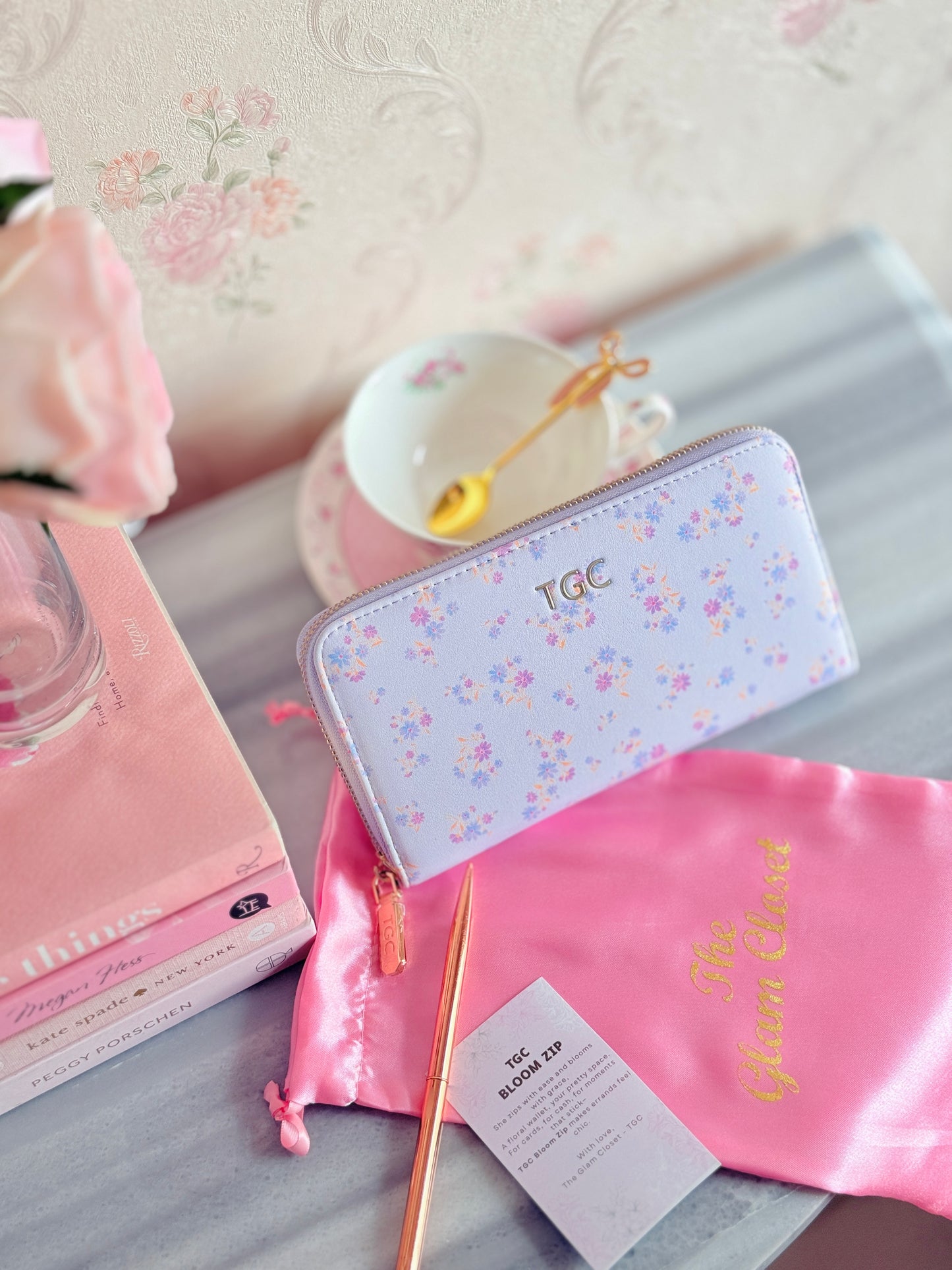 TGC BloomZip Wallet (Purple)