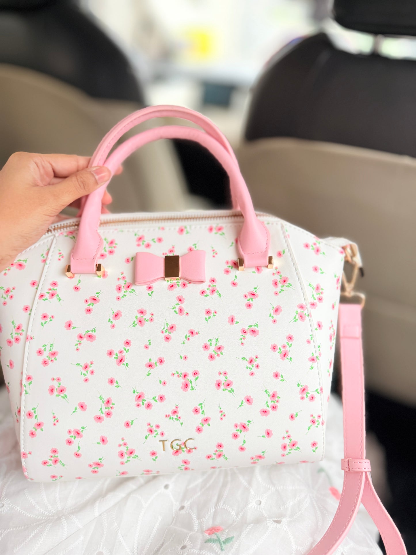 TGC Bow Belle (White-Pink)