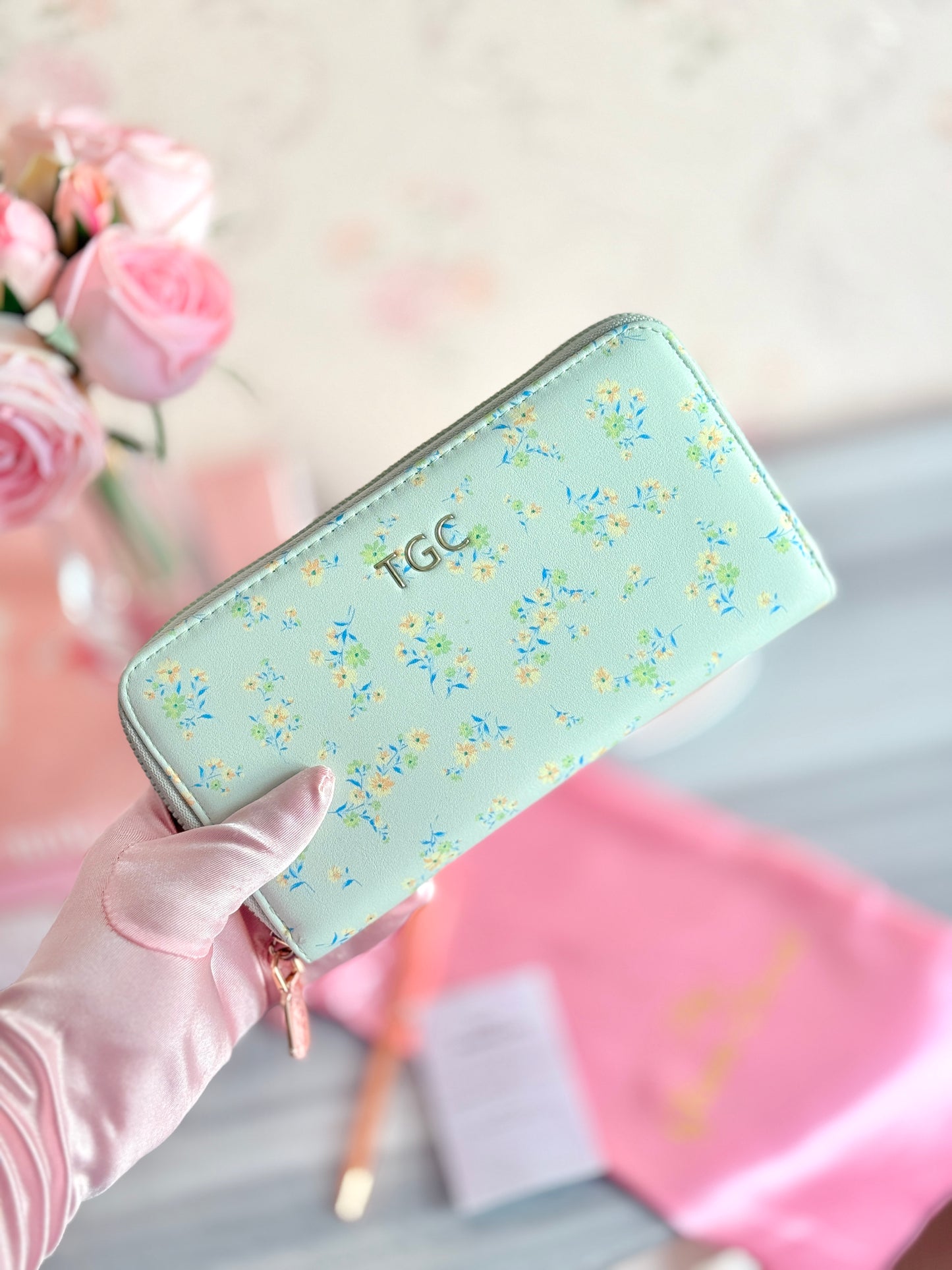 TGC BloomZip Wallet (Mint Green)