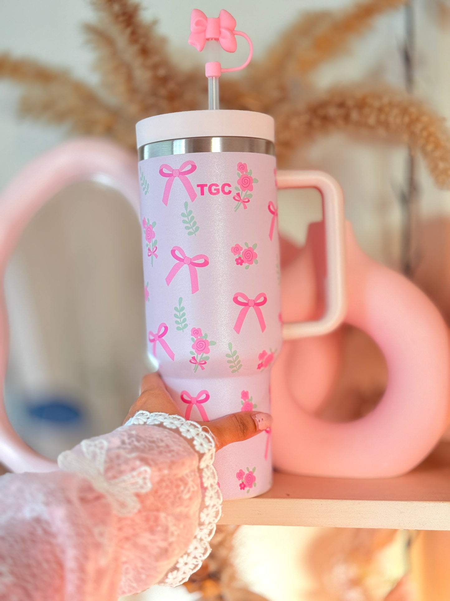 TGC Tumbler Sipper (Pink Bow)