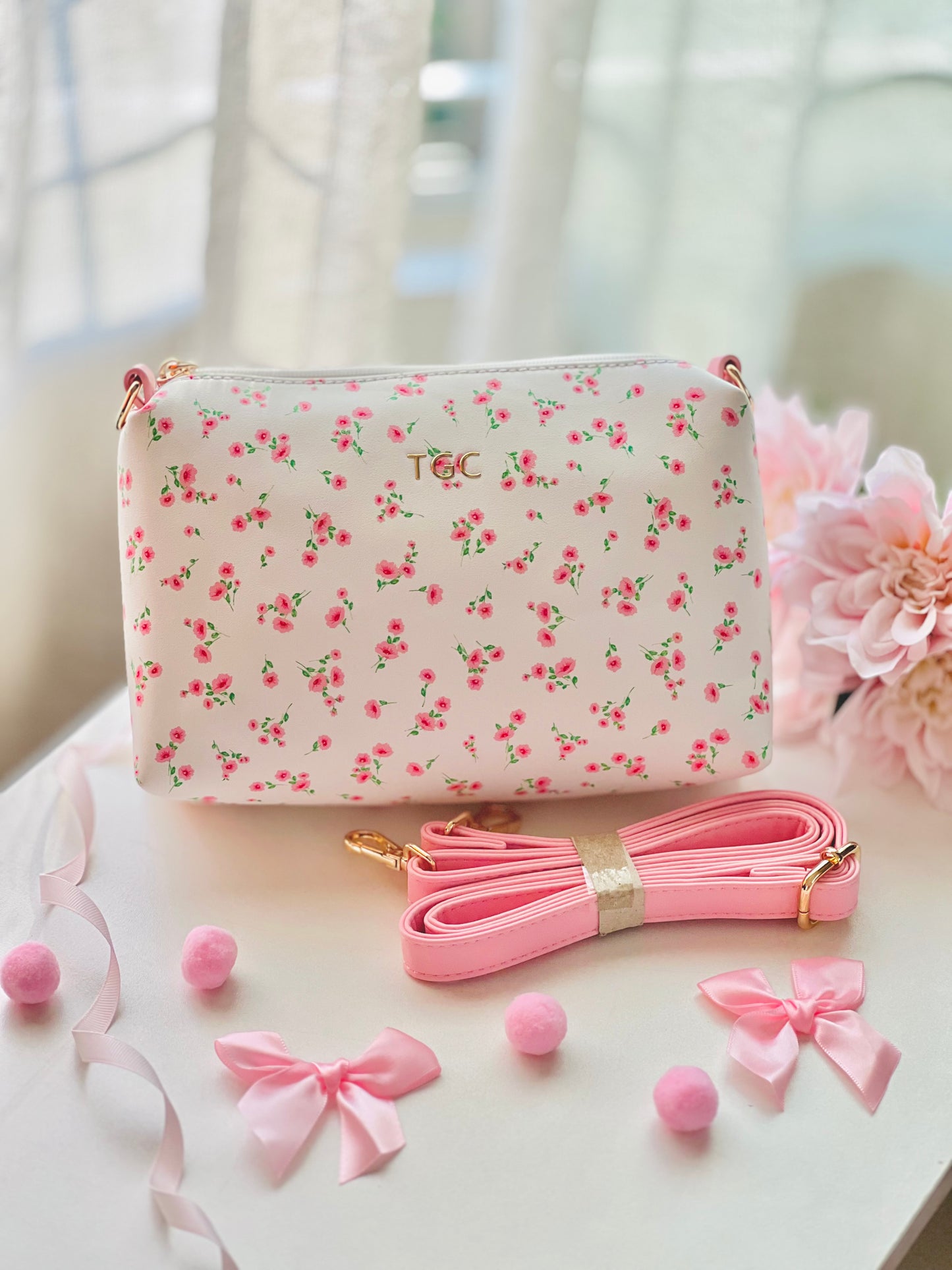 TGC Bowette Sling (White - Pink)