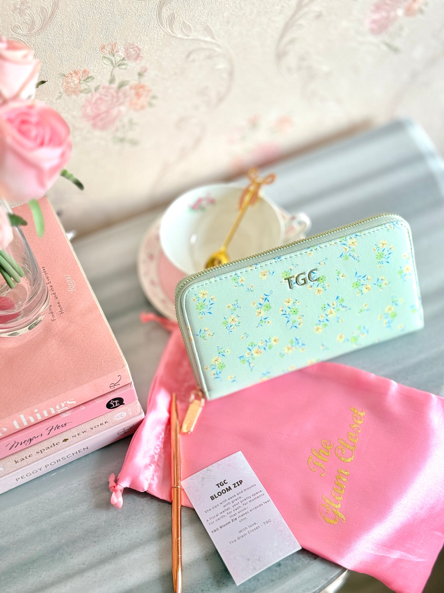 TGC BloomZip Wallet (Mint Green)