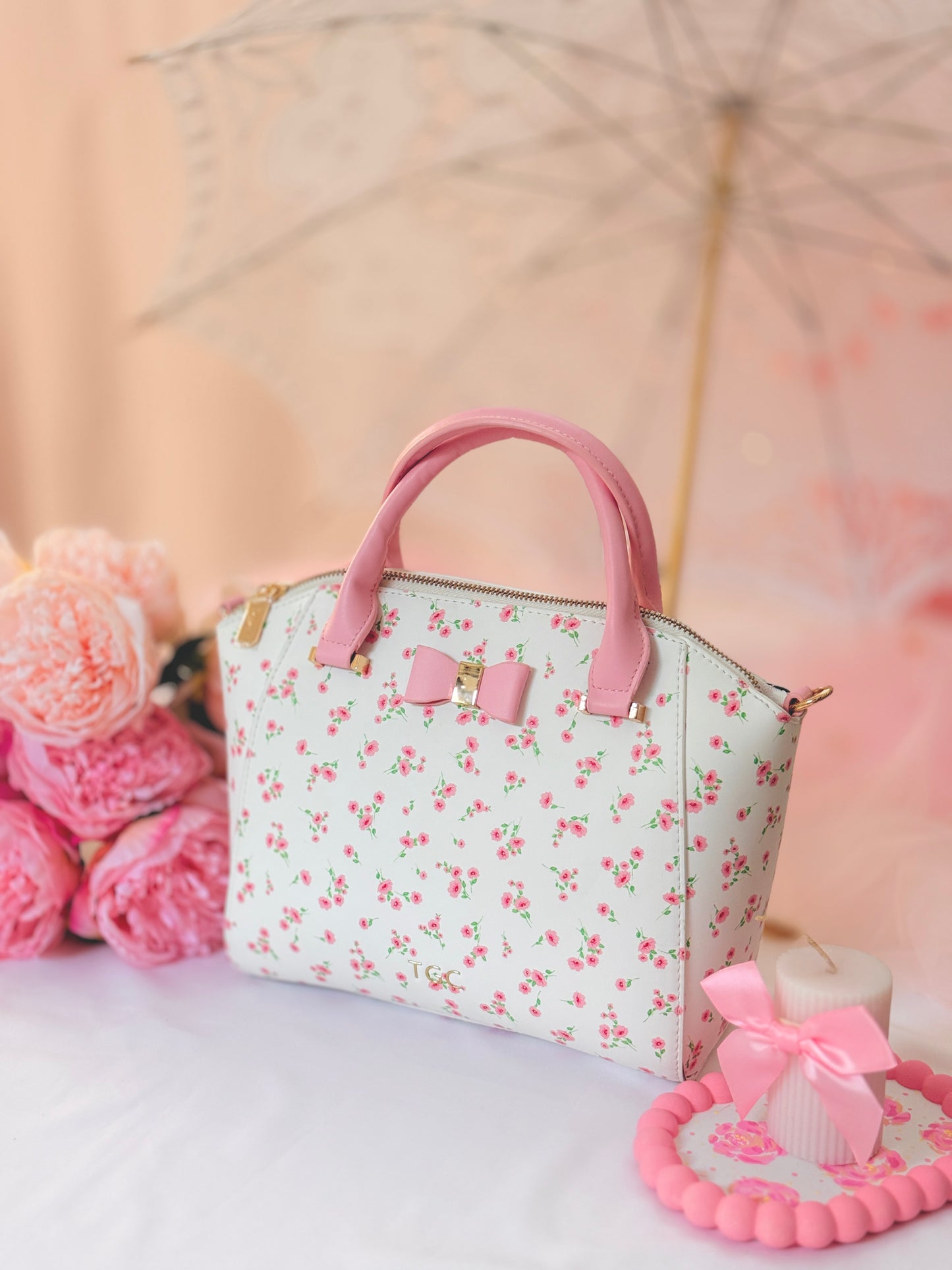 TGC Bow Belle (White-Pink)