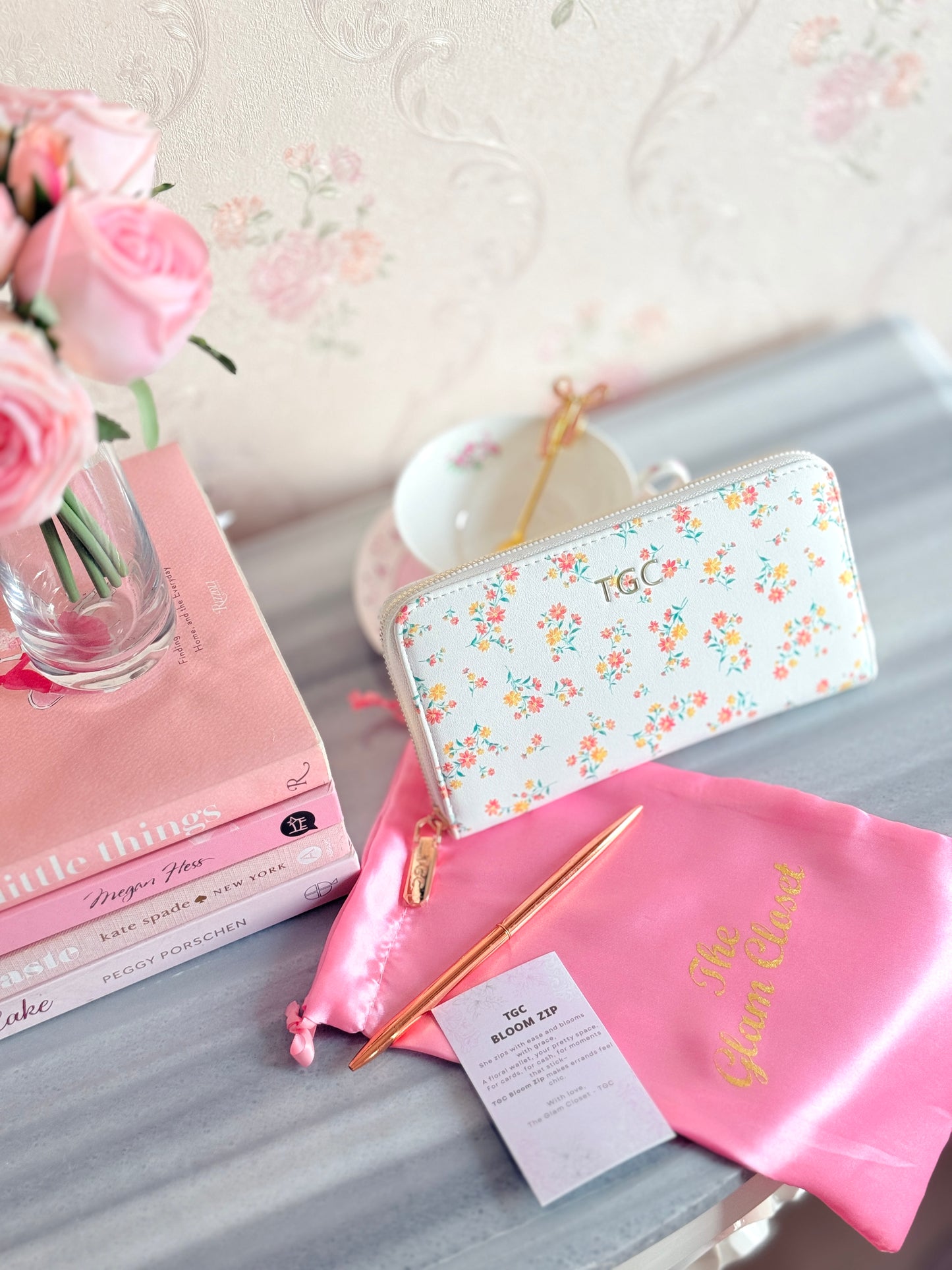 TGC BloomZip Wallet (White)