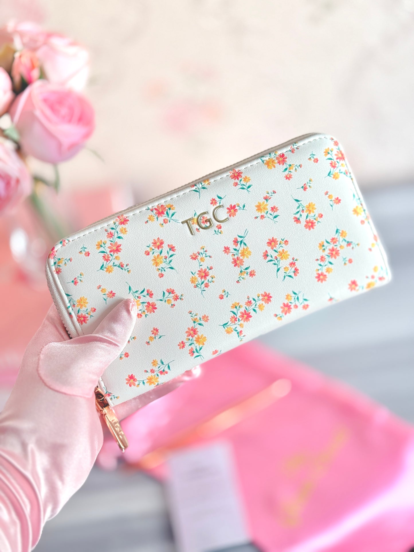 TGC BloomZip Wallet (White)