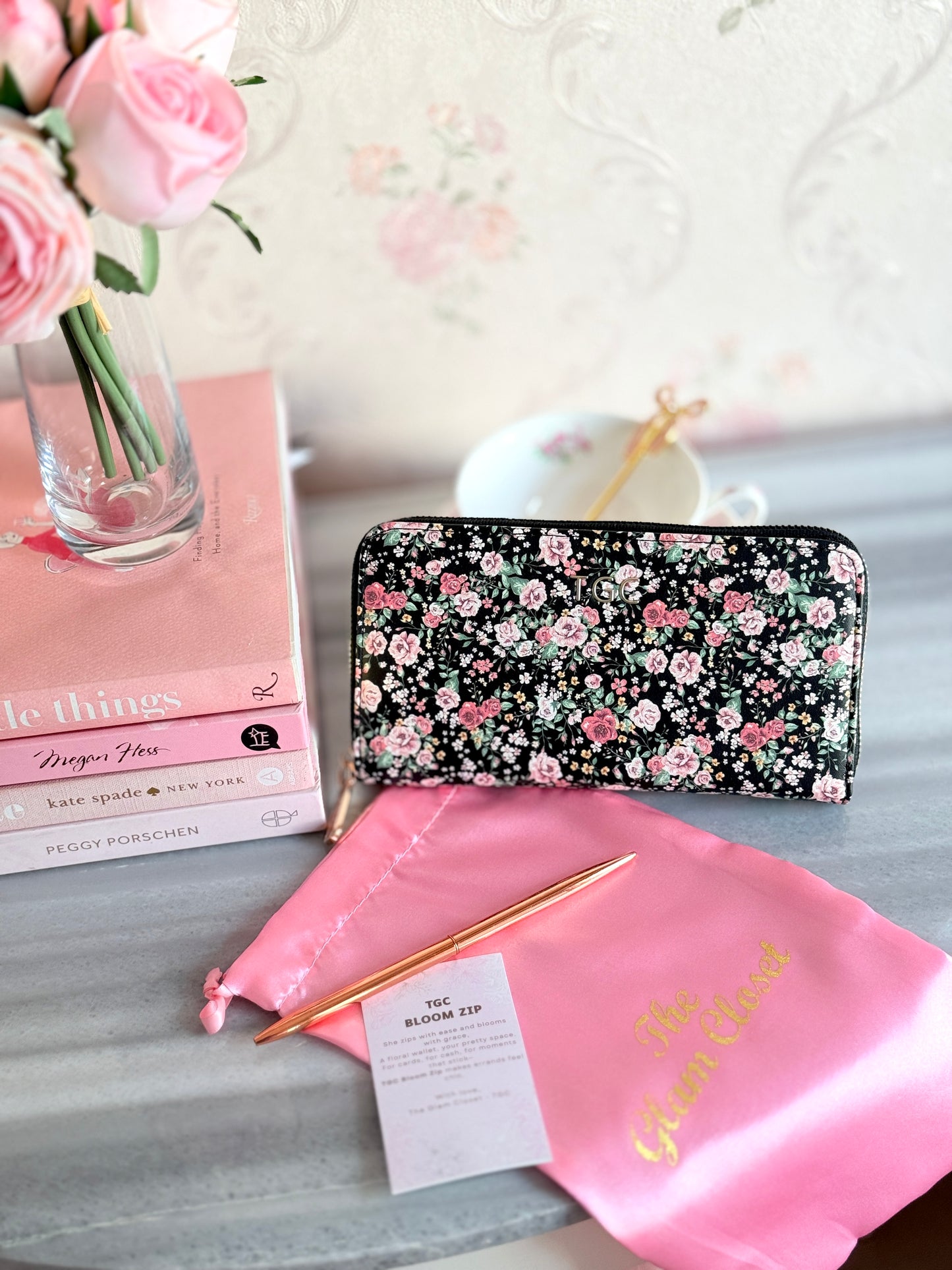 TGC BloomZip Wallet (Black)