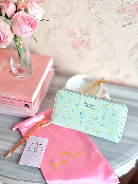 TGC BloomZip Wallet (Mint Green)
